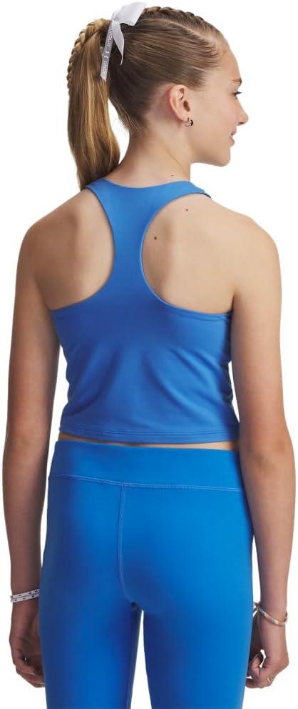 imageUnder Armour Girls Motion Crop Tank Top402 Blue Atlantis   White