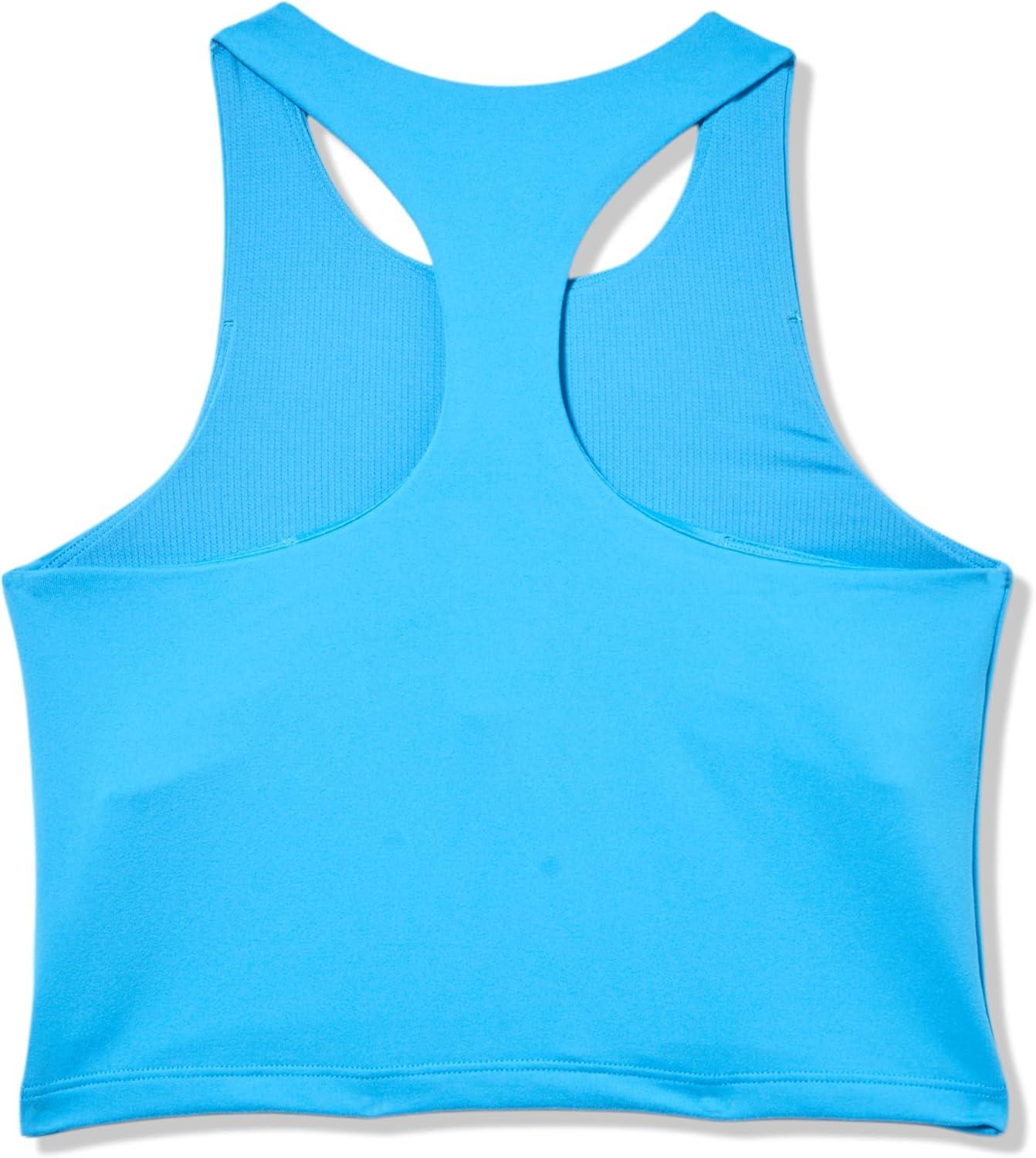 imageUnder Armour Girls Motion Crop Tank Top452 Ether Blue   White