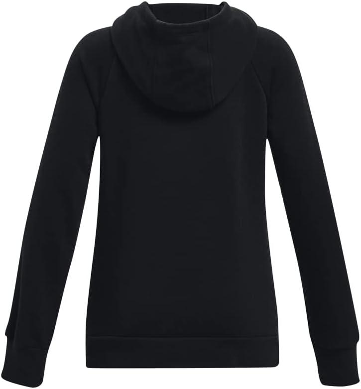 imageUnder Armour Girls Rival Fleece Big Logo Hoodie002 Black  Pink Edge  White