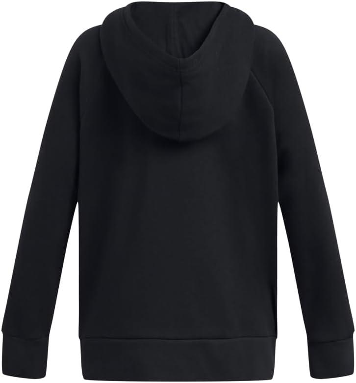 imageUnder Armour Girls Rival Fleece Big Logo Hoodie004 Black   Stellar Pink
