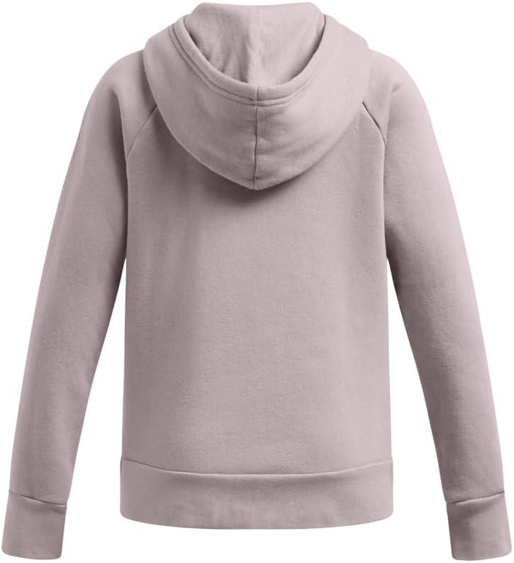 imageUnder Armour Girls Rival Fleece Big Logo Hoodie016 Tetra Gray   Flare Orange