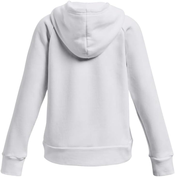 imageUnder Armour Girls Rival Fleece Big Logo Hoodie100 White   Black