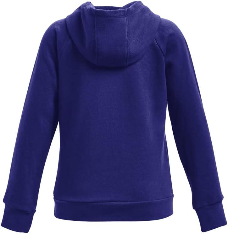 imageUnder Armour Girls Rival Fleece Big Logo Hoodie456 Bauhaus Blue   Opal Green