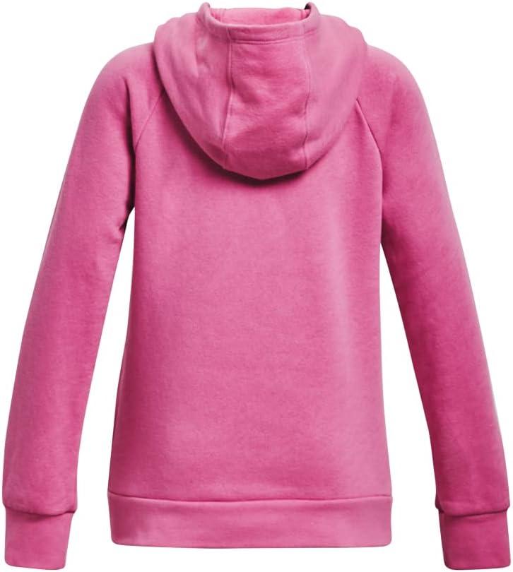 imageUnder Armour Girls Rival Fleece Big Logo Hoodie659 Pink Edge  Pink Edge  White