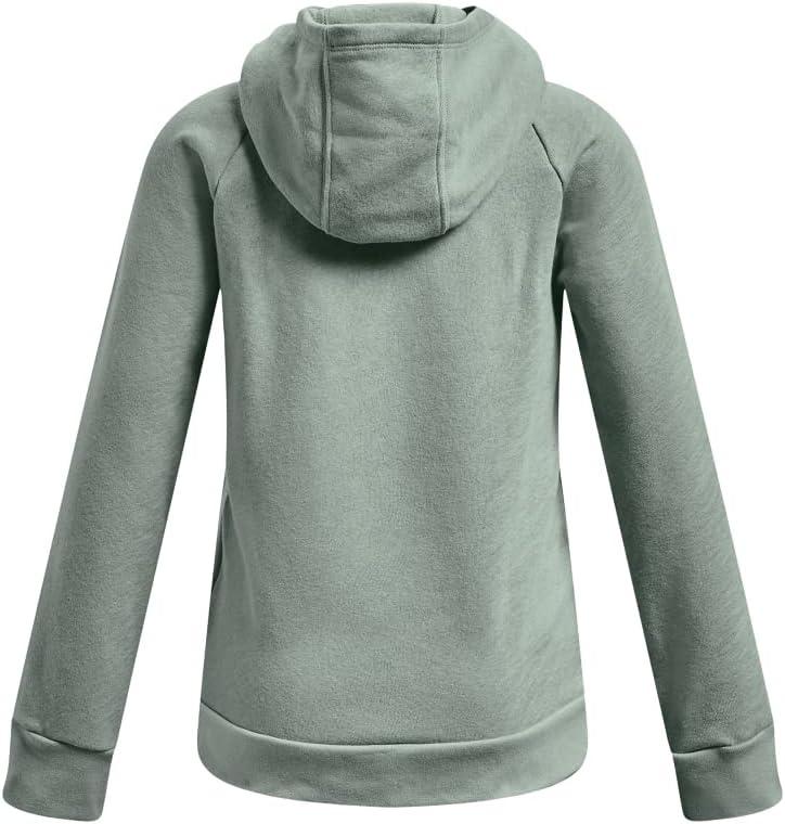 imageUnder Armour Girls Rival Fleece Big Logo Hoodie781 Opal Green   Midnight Navy