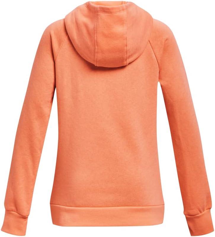 imageUnder Armour Girls Rival Fleece Big Logo Hoodie868 Mellow Orange  Orange Blast  White