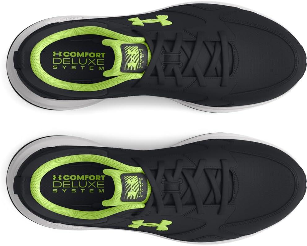 imageUnder Armour Mens Charged Edge Sneaker004 BlackDistant GrayMorph Green