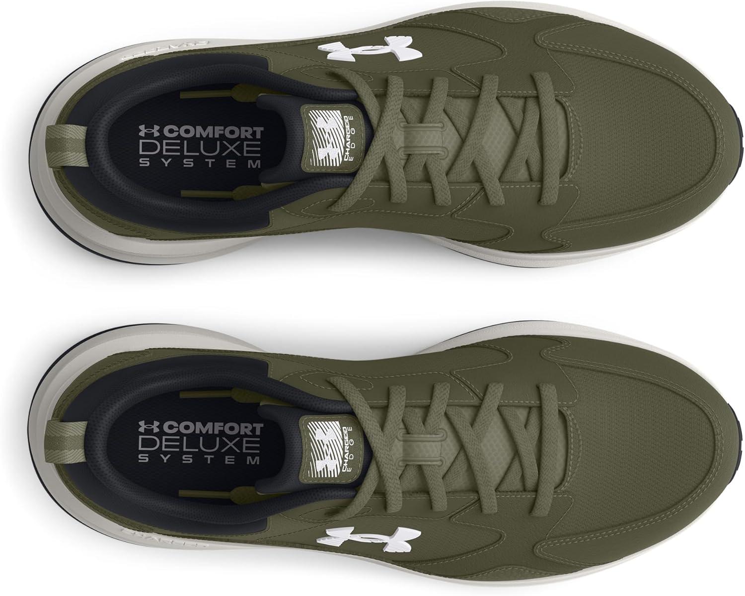 imageUnder Armour Mens Charged Edge Sneaker302 Marine Od GreenWhite ClayWhite