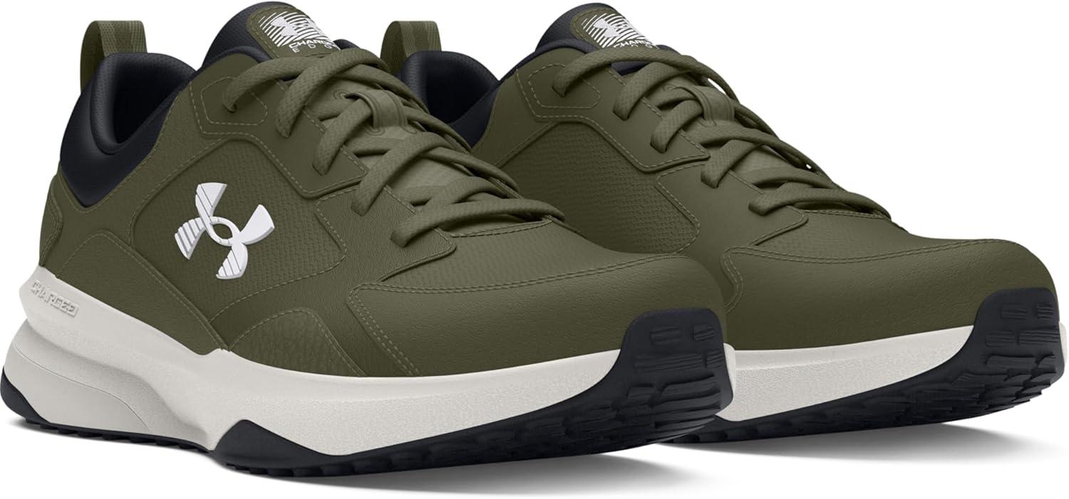 imageUnder Armour Mens Charged Edge Sneaker302 Marine Od GreenWhite ClayWhite