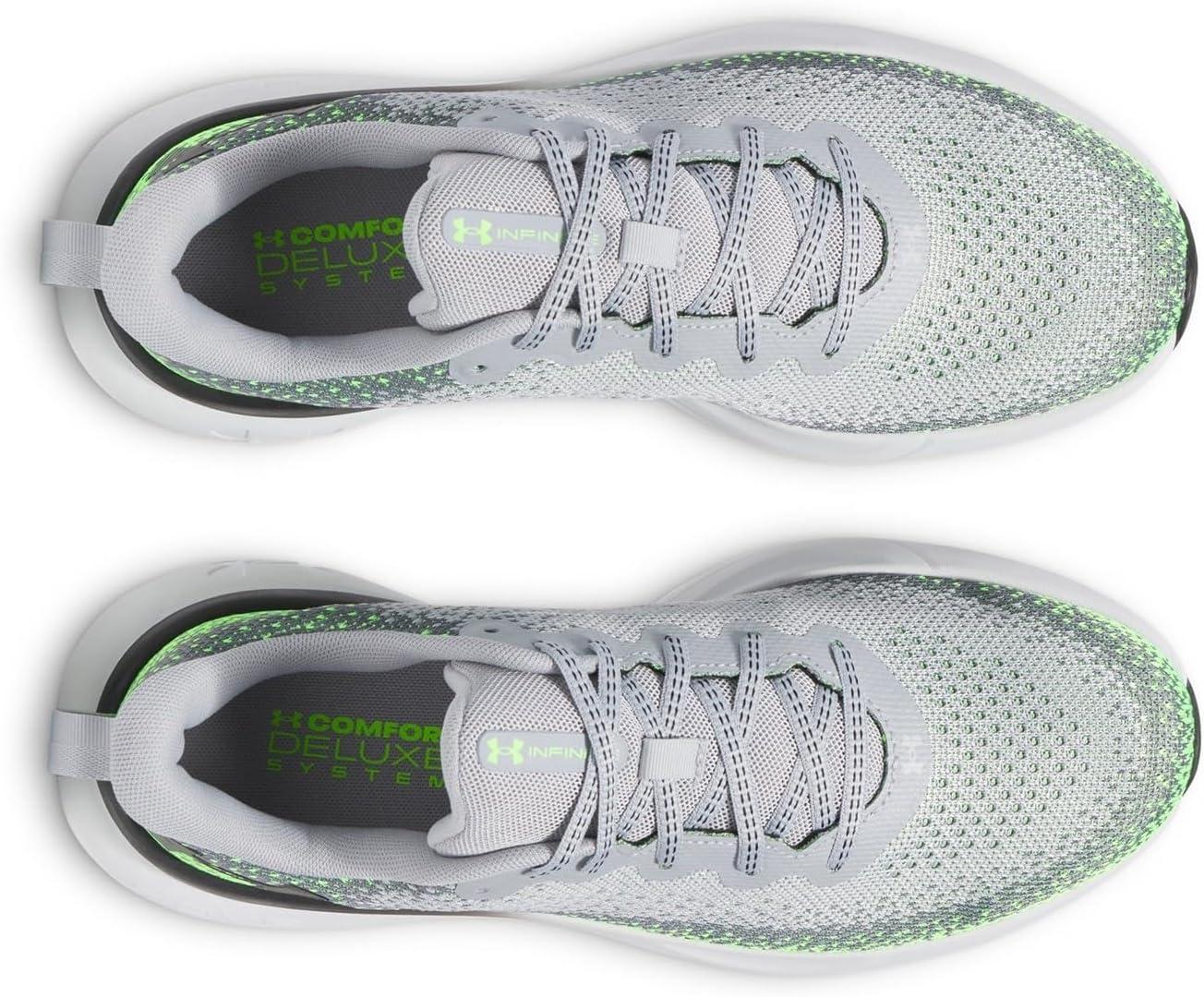 imageUnder Armour Mens Infinite011 Mod GrayHyper GreenBlack