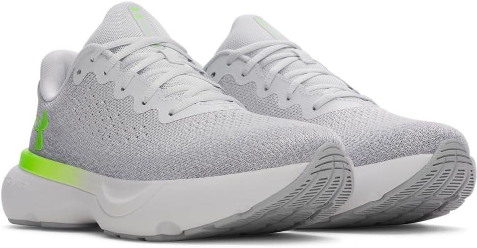 imageUnder Armour Mens Infinite023 Distant GrayHalo GrayHyper Green