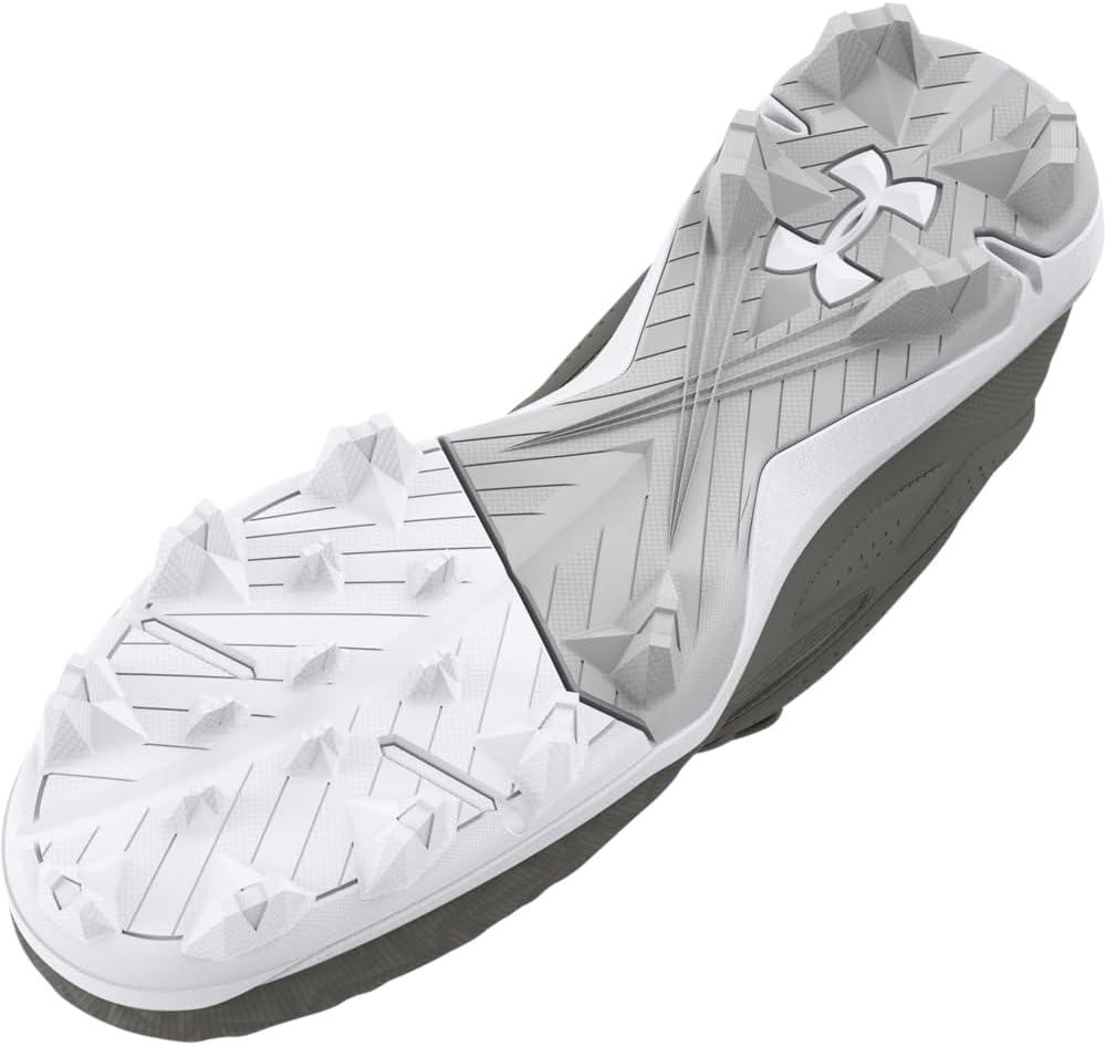 imageUnder Armour Mens Leadoff Low Rm 30 Baseball Cleat Sneaker101 Baseball GrayBaseball GrayWhite