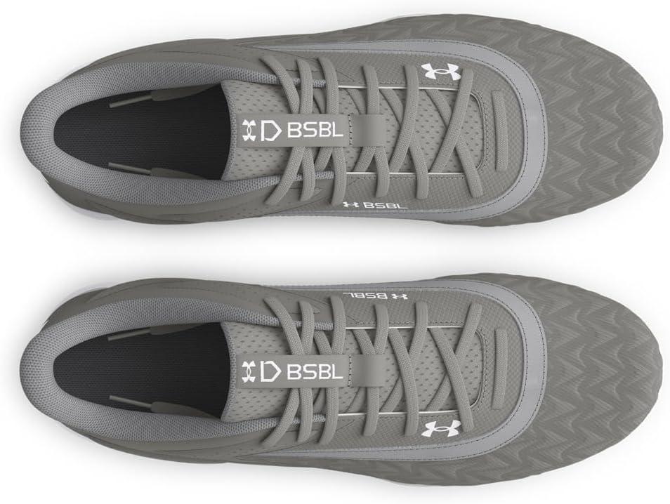 imageUnder Armour Mens Leadoff Low Rm 30 Baseball Cleat Sneaker101 Baseball GrayBaseball GrayWhite
