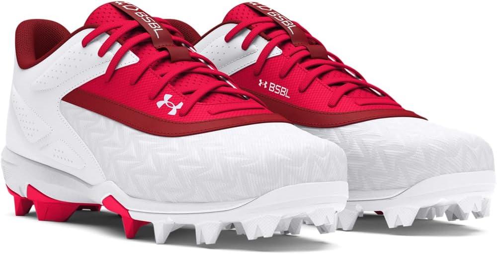 imageUnder Armour Mens Leadoff Low Rm 30 Baseball Cleat Sneaker600 RedWhiteRed