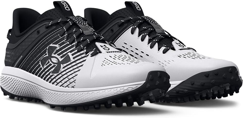 imageUnder Armour Mens Yard Low Turf Baseball ShoeBaseball Shoe002 BlackWhiteWhite