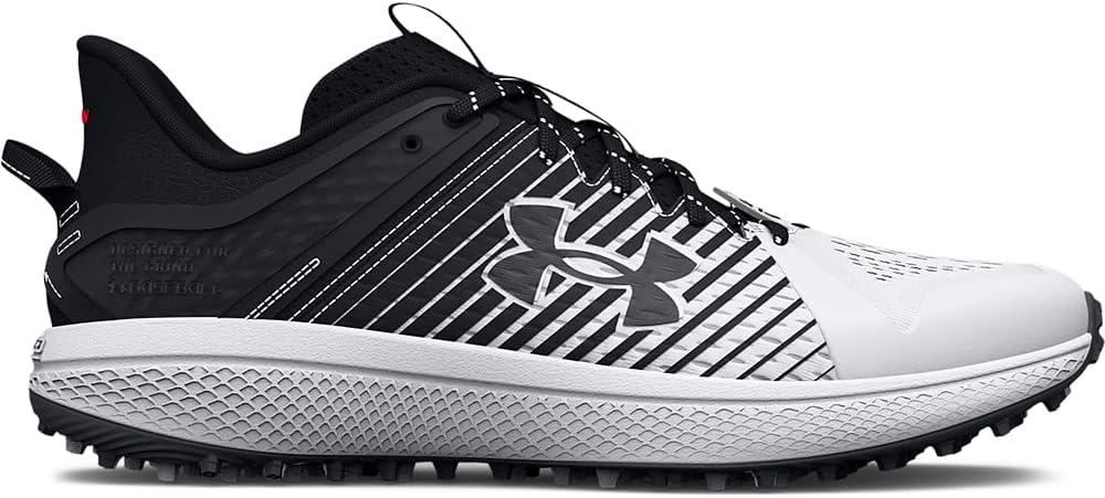 imageUnder Armour Mens Yard Low Turf Baseball ShoeBaseball Shoe002 BlackWhiteWhite