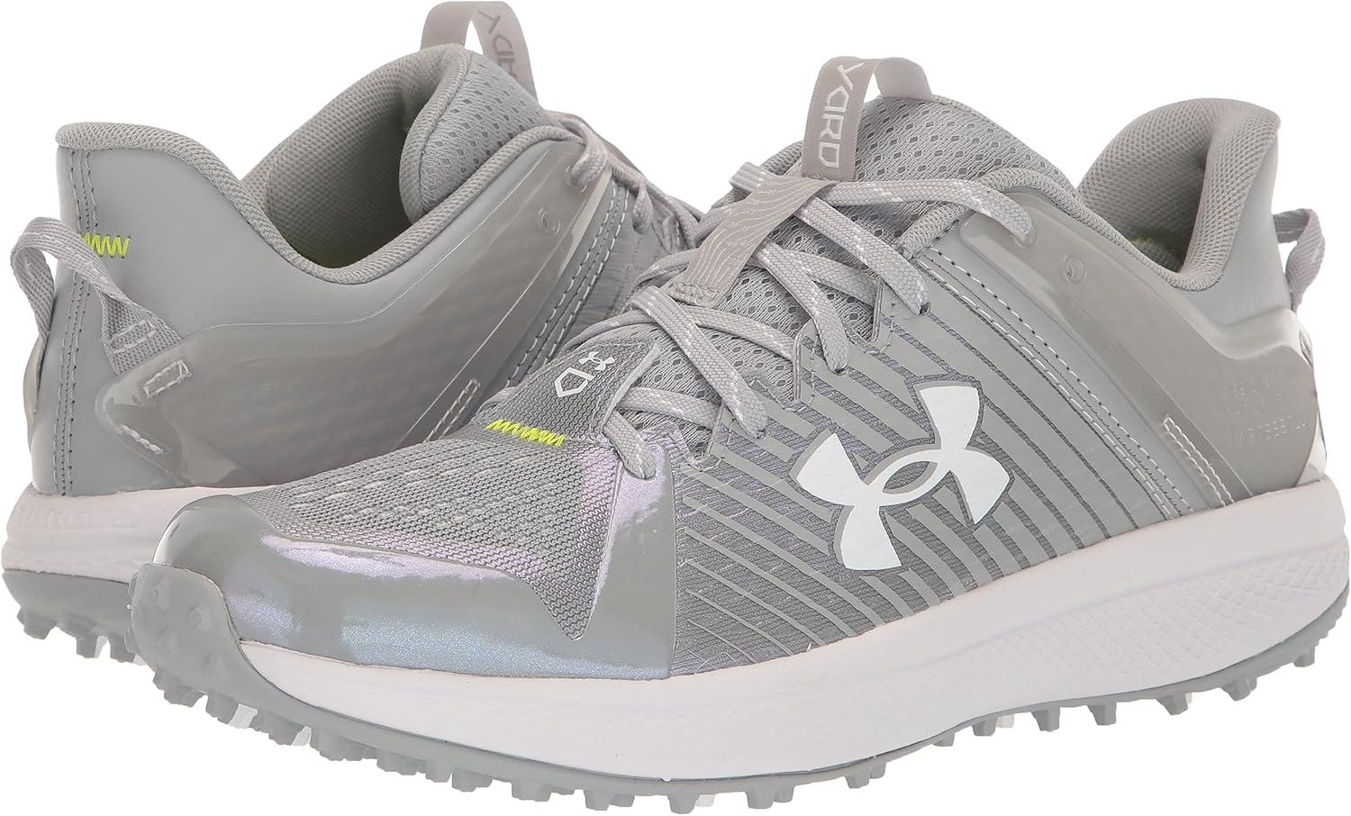 imageUnder Armour Mens Yard Low Turf Baseball ShoeBaseball Shoe102 Baseball GrayBaseball GrayWhite