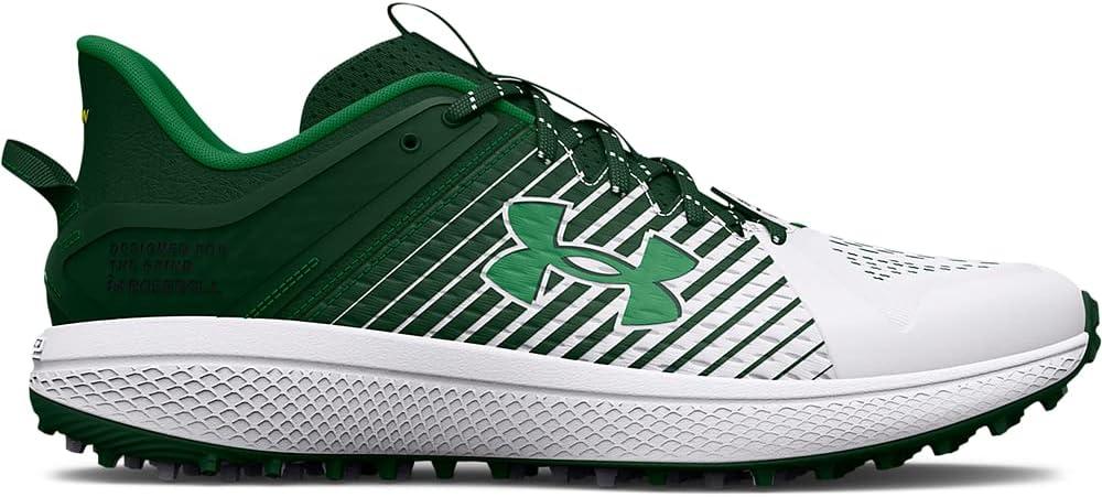imageUnder Armour Mens Yard Low Turf Baseball ShoeBaseball Shoe300 Forest GreenWhiteWhite