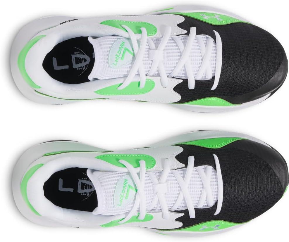imageUnder Armour UnisexAdult Lockdown 7 Low Sneaker002 BlackGreen ShockWhite