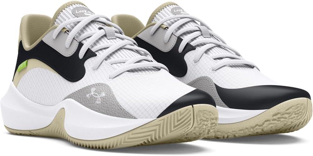imageUnder Armour UnisexAdult Lockdown 7 Low Sneaker100 WhiteSiltWhite