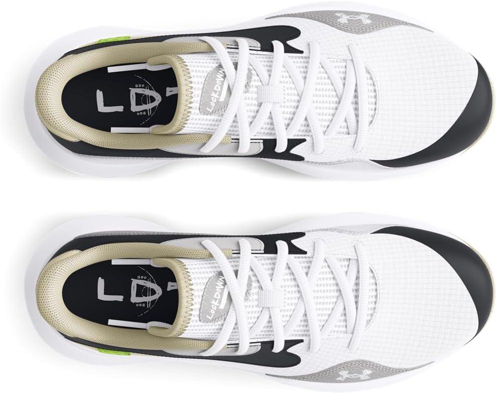 imageUnder Armour UnisexAdult Lockdown 7 Low Sneaker100 WhiteSiltWhite