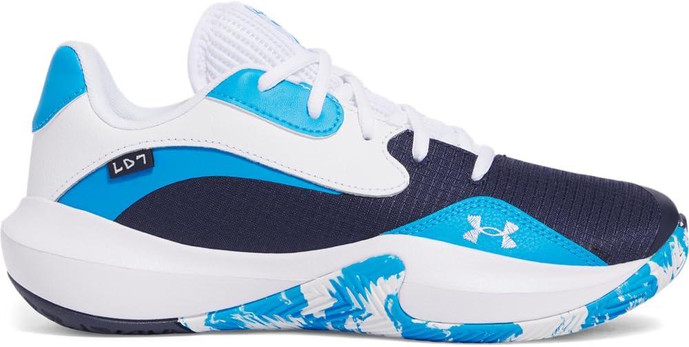imageUnder Armour UnisexAdult Lockdown 7 Low Sneaker410 Midnight NavyElectric BlueWhite