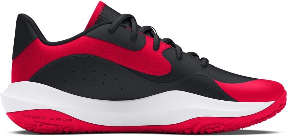 imageUnder Armour UnisexAdult Lockdown 7 Low Sneaker600 RedBlackWhite