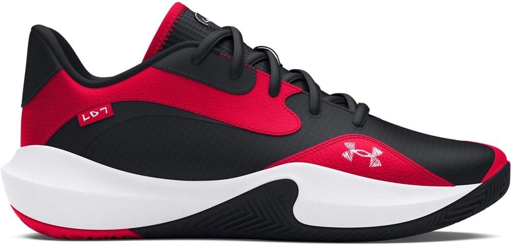 imageUnder Armour UnisexAdult Lockdown 7 Low Sneaker600 RedBlackWhite