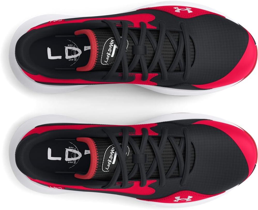 imageUnder Armour UnisexAdult Lockdown 7 Low Sneaker600 RedBlackWhite