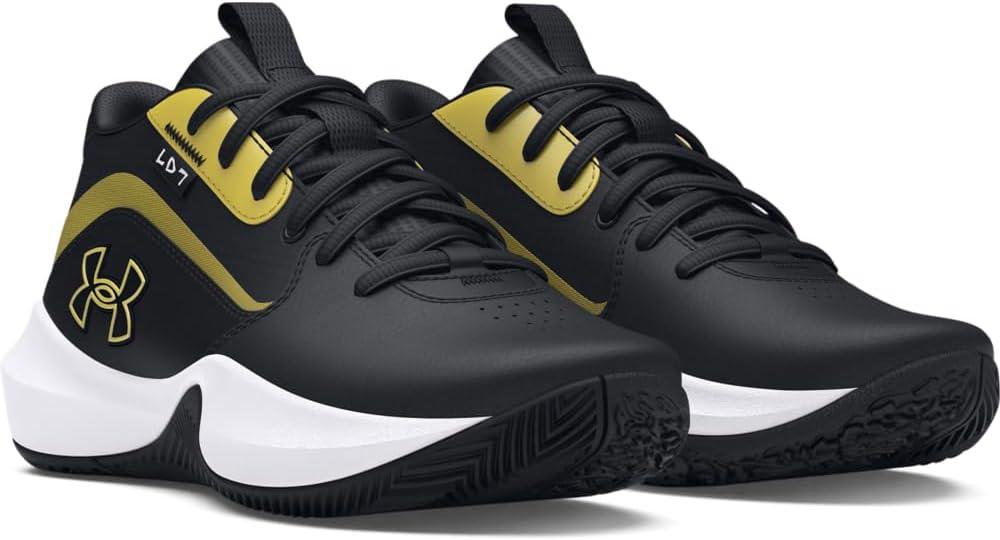 imageUnder Armour UnisexChild Grade School Lockdown 7 Sneaker001 BlackBlackMetallic Gold