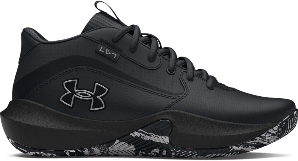 imageUnder Armour UnisexChild Grade School Lockdown 7 Sneaker004 BlackBlackMetallic Silver