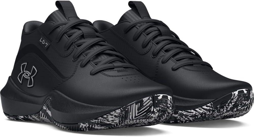 imageUnder Armour UnisexChild Grade School Lockdown 7 Sneaker004 BlackBlackMetallic Silver