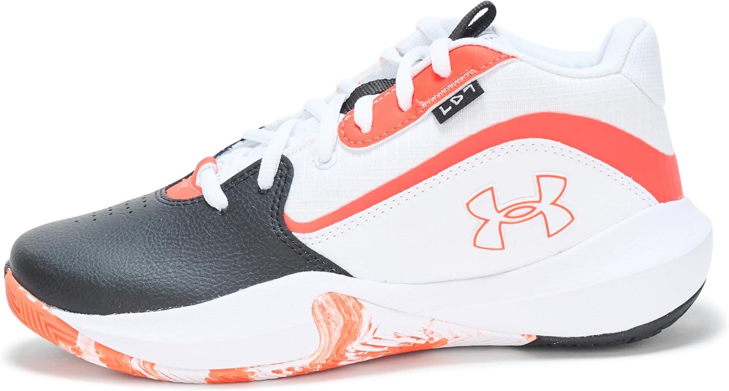 imageUnder Armour UnisexChild Grade School Lockdown 7 Sneaker005 BlackWhiteAres Red