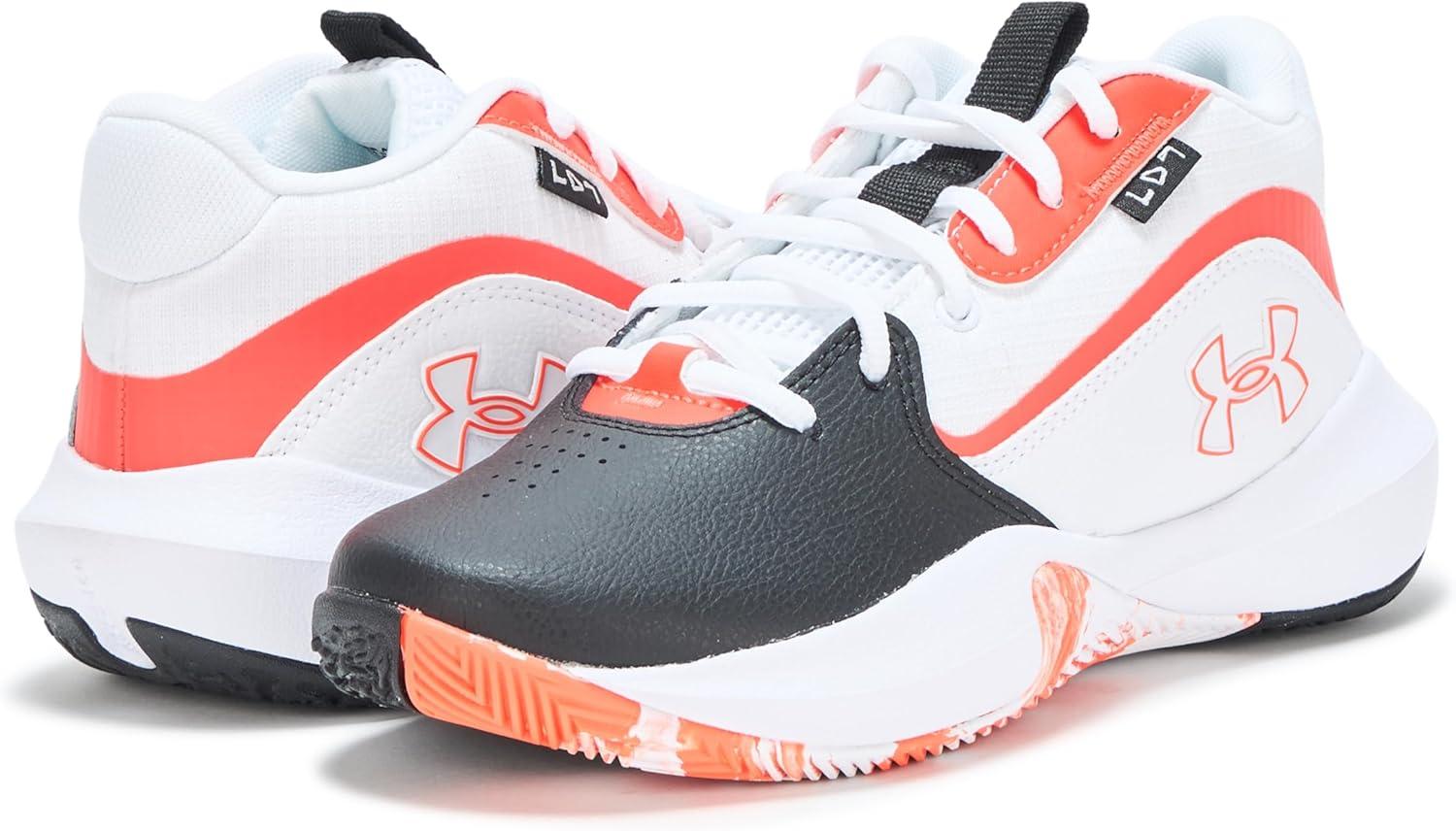 imageUnder Armour UnisexChild Grade School Lockdown 7 Sneaker005 BlackWhiteAres Red