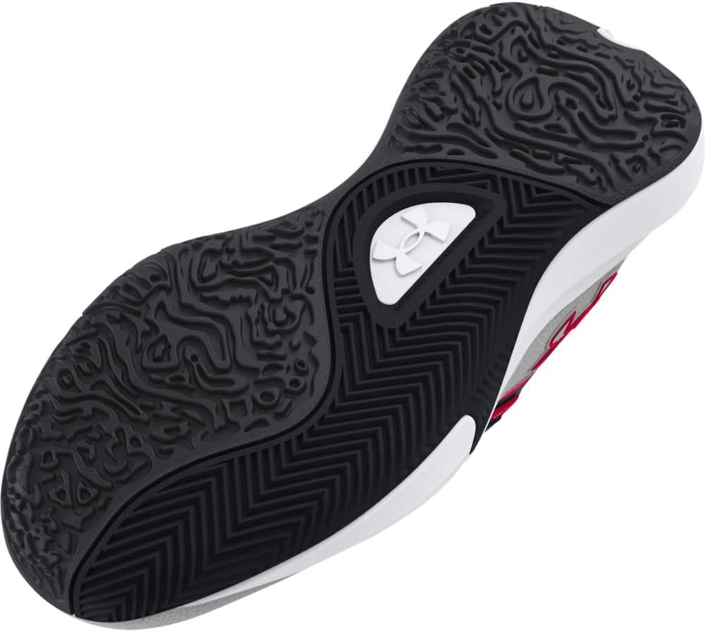 imageUnder Armour UnisexChild Grade School Lockdown 7 Sneaker100 Distant GrayCastlerockRed