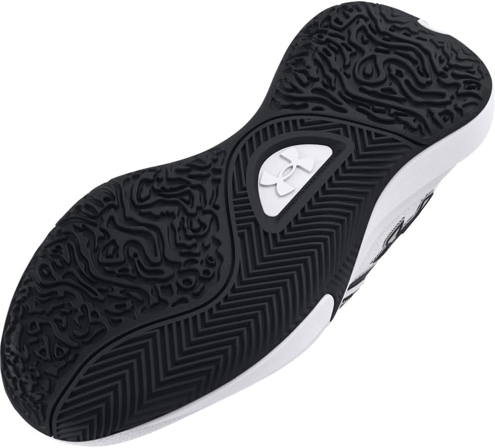 imageUnder Armour UnisexChild Grade School Lockdown 7 Sneaker102 WhiteBlackBlack