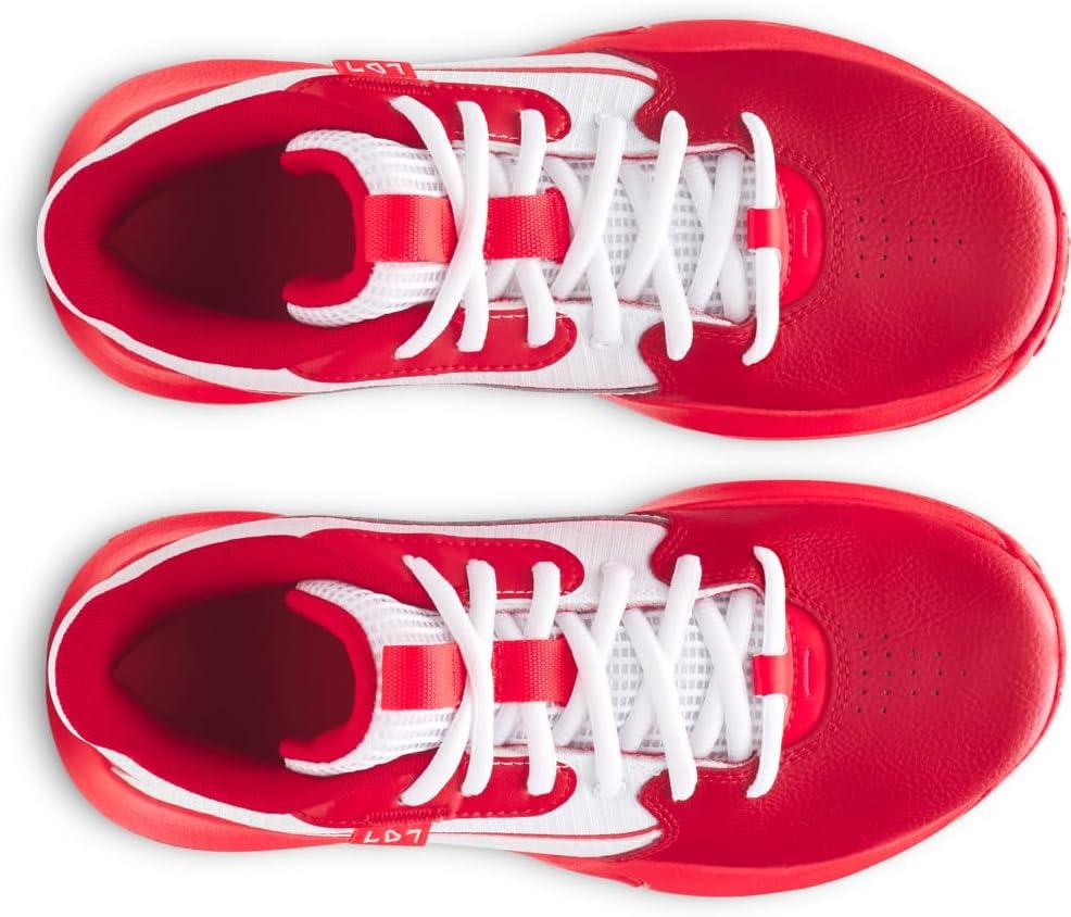 imageUnder Armour UnisexChild Grade School Lockdown 7 Sneaker104 WhiteRedRacer Red