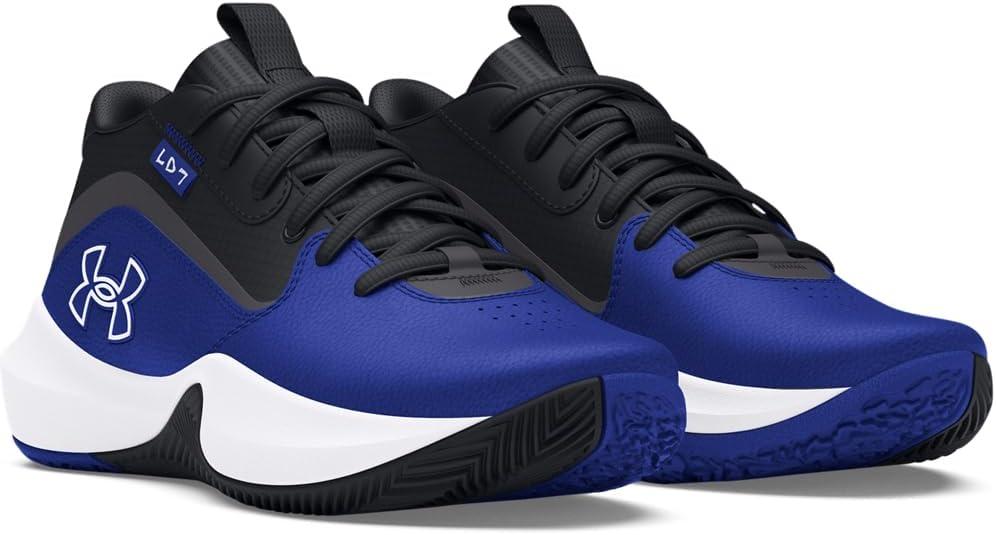 imageUnder Armour UnisexChild Grade School Lockdown 7 Sneaker401 Team RoyalBlackWhite