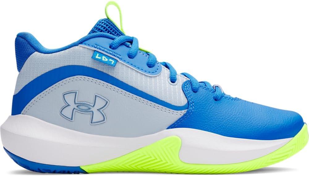 imageUnder Armour UnisexChild Grade School Lockdown 7 Sneaker453 Blue CalmBlue AtlantisMetallic Blue Calm