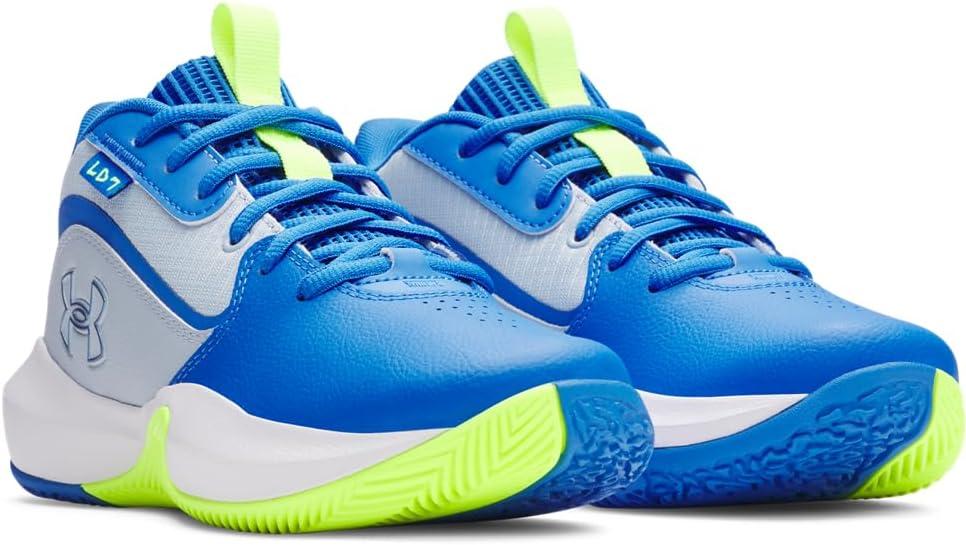imageUnder Armour UnisexChild Grade School Lockdown 7 Sneaker453 Blue CalmBlue AtlantisMetallic Blue Calm