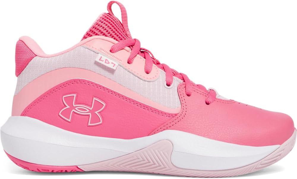 imageUnder Armour UnisexChild Grade School Lockdown 7 Sneaker672 Super PinkPink VortexPrime Pink