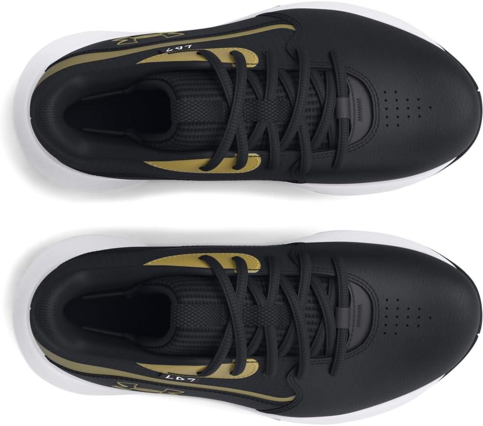 imageUnder Armour UnisexChild Pre School Lockdown 7 Sneaker001 BlackBlackMetallic Gold