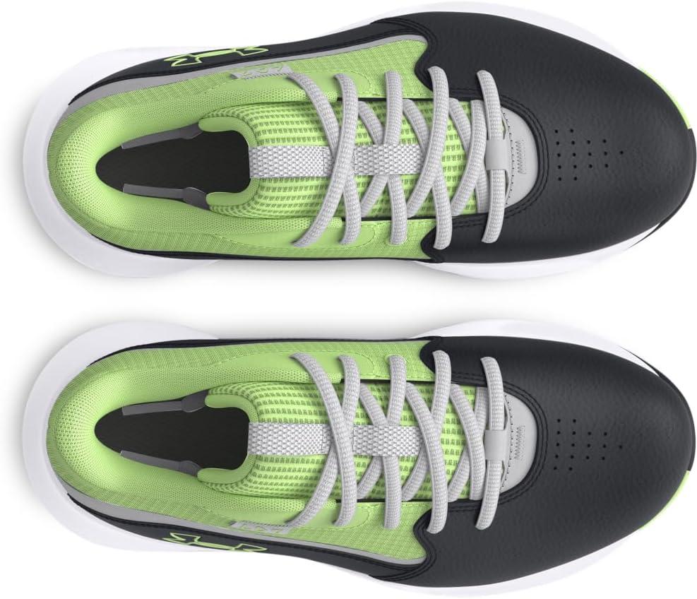 imageUnder Armour UnisexChild Pre School Lockdown 7 Sneaker003 BlackMod GrayMorph Green