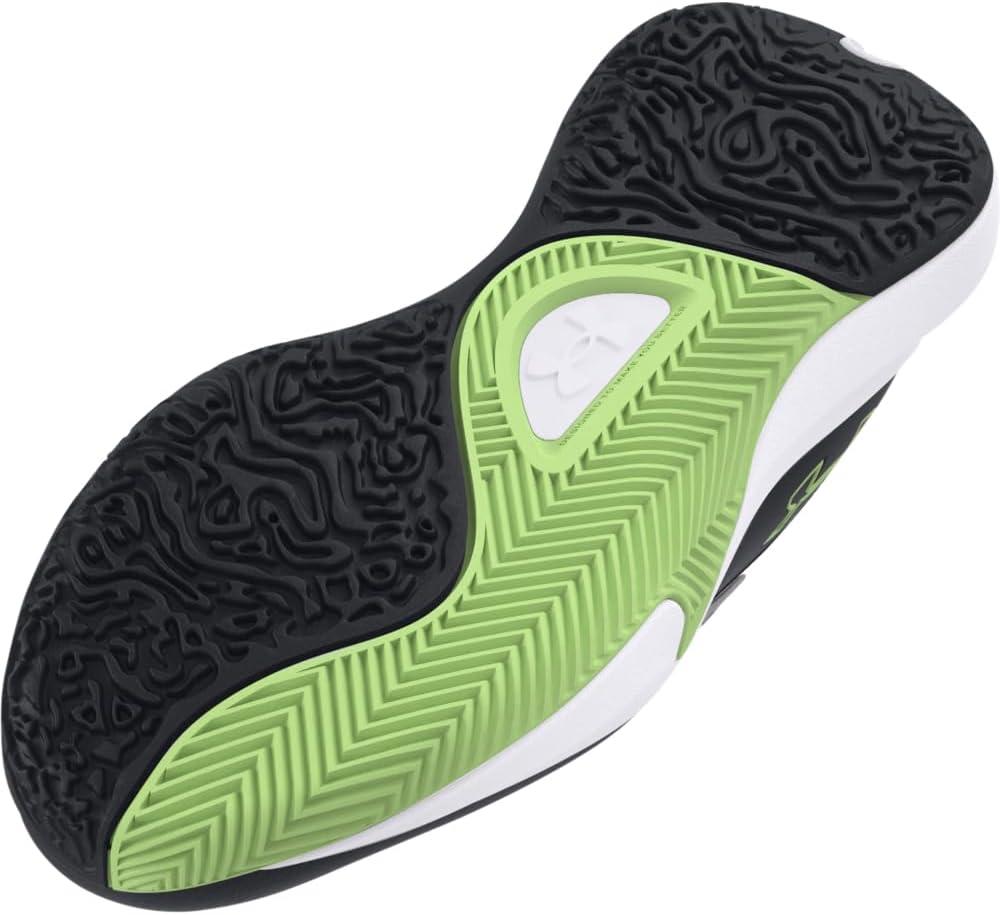 imageUnder Armour UnisexChild Pre School Lockdown 7 Sneaker003 BlackMod GrayMorph Green