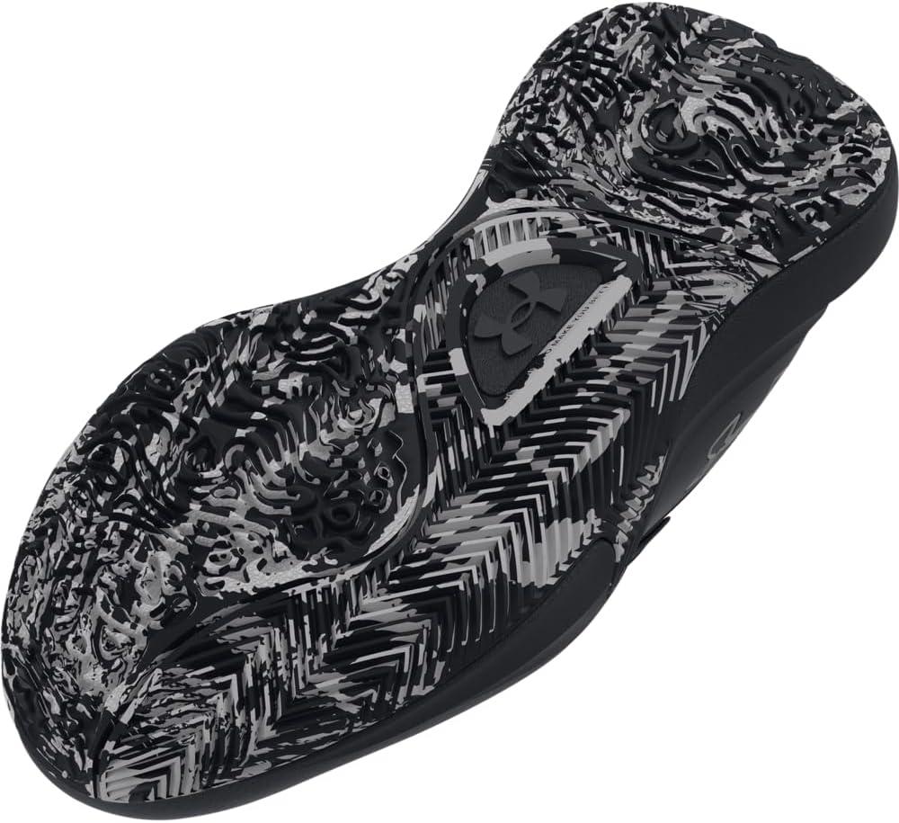 imageUnder Armour UnisexChild Pre School Lockdown 7 Sneaker004 BlackBlackMetallic Silver