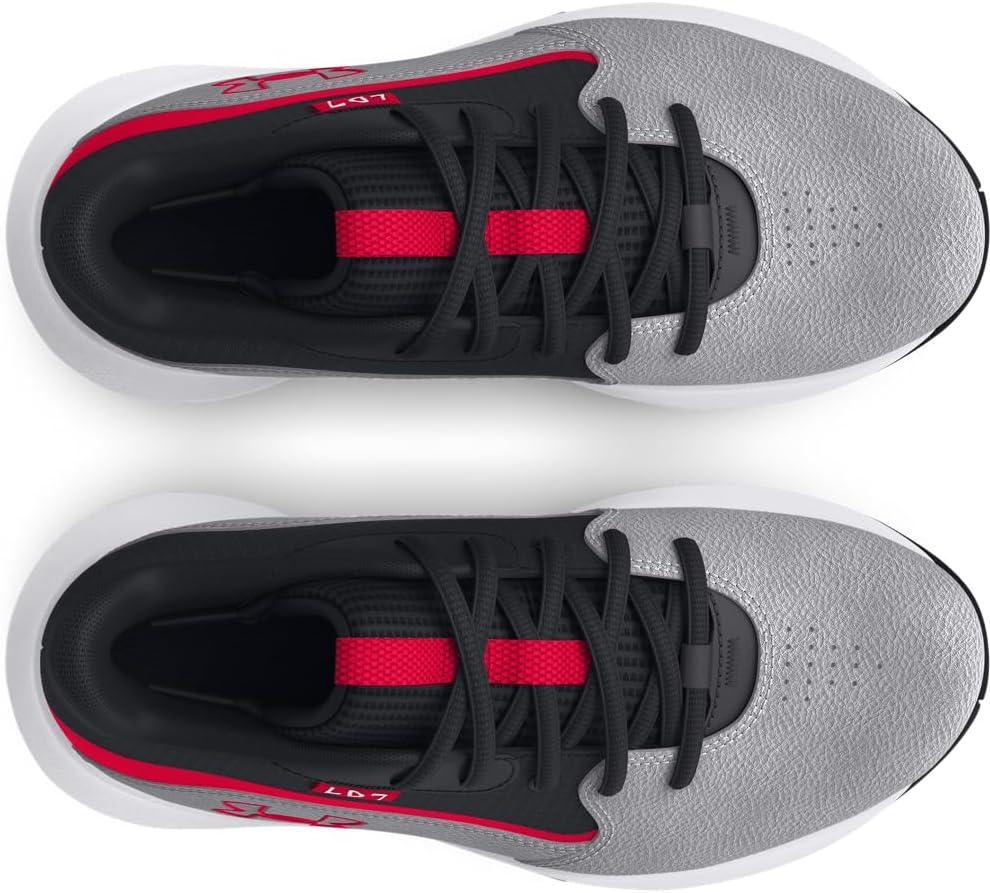imageUnder Armour UnisexChild Pre School Lockdown 7 Sneaker100 Distant GrayCastlerockRed