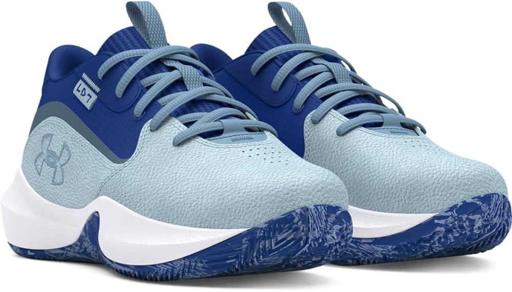 imageUnder Armour UnisexChild Pre School Lockdown 7 Sneaker400 Nimbus BlueTech BlueHorizon Blue