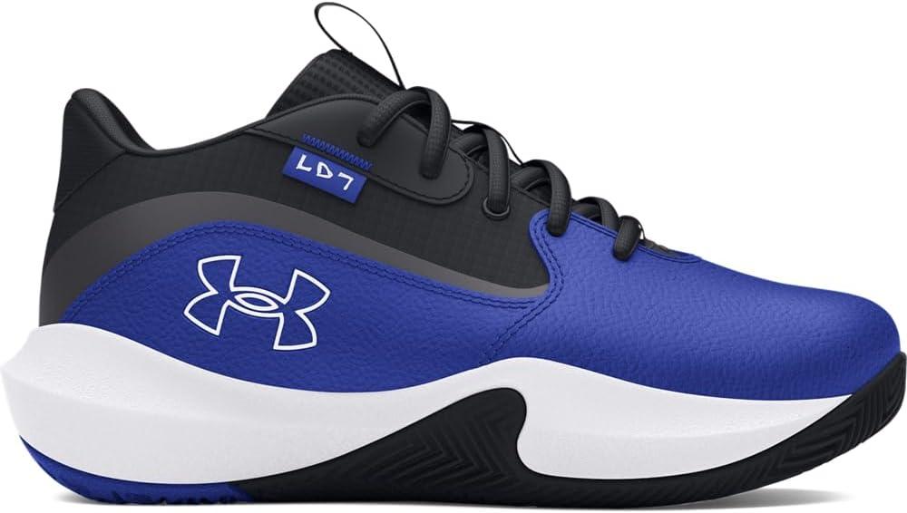 imageUnder Armour UnisexChild Pre School Lockdown 7 Sneaker401 Team RoyalBlackWhite
