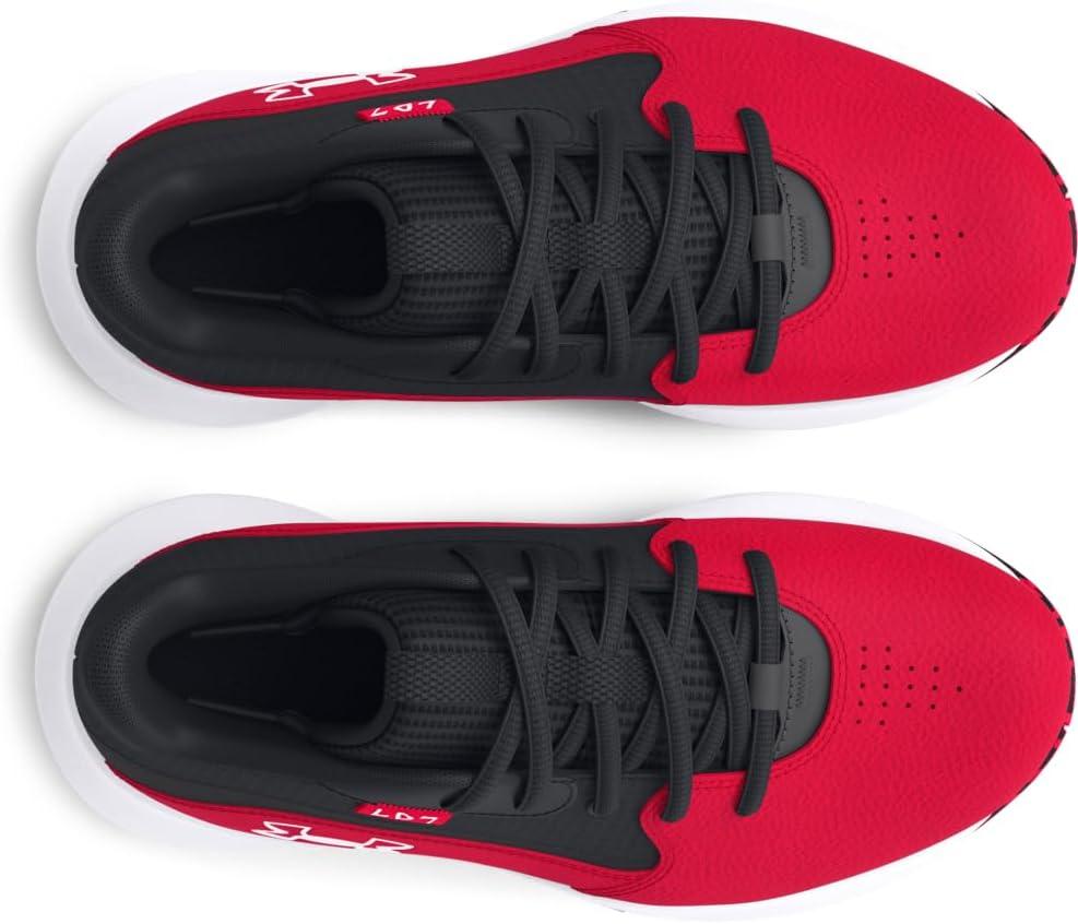 imageUnder Armour UnisexChild Pre School Lockdown 7 Sneaker600 RedBlackWhite