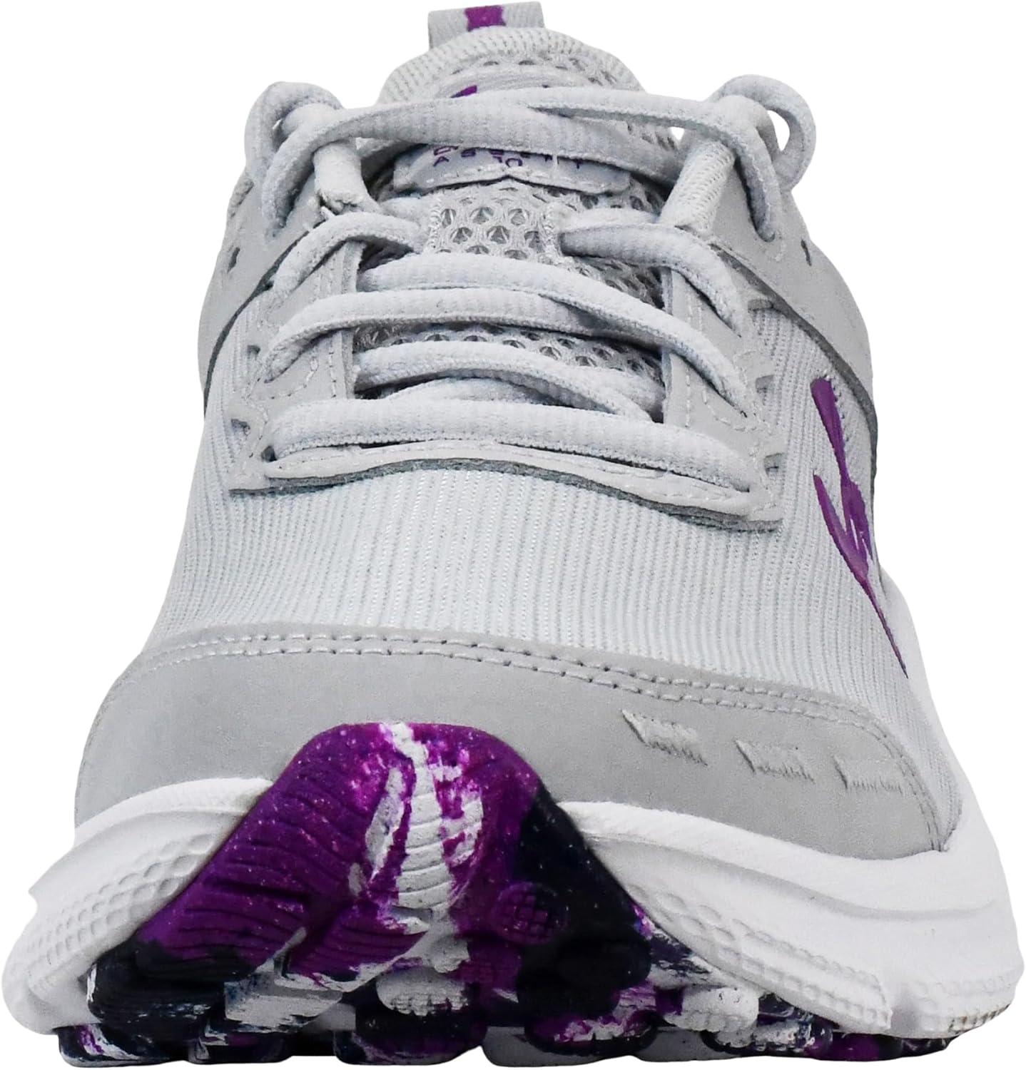 imageUnder Armour Womens Charged Assert 10 Shoes014 Halo GrayHalo GrayAndromeda Purple